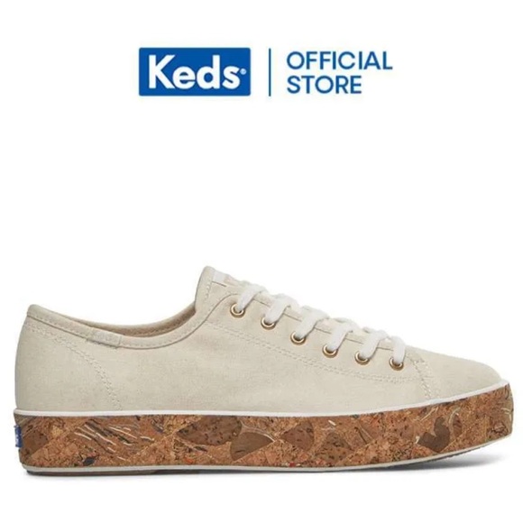 Keds Shoes - Keds Triple Kick Canvas Cork Foxing Natural Sneakers Size 7.5